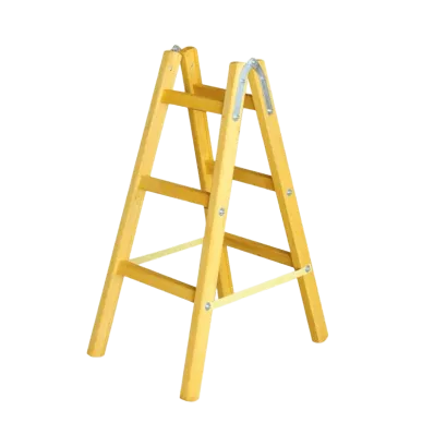 Wooden ladder 2×3 steps, h-105 cm, Poland